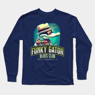 Funky Gator Blues Club Long Sleeve T-Shirt